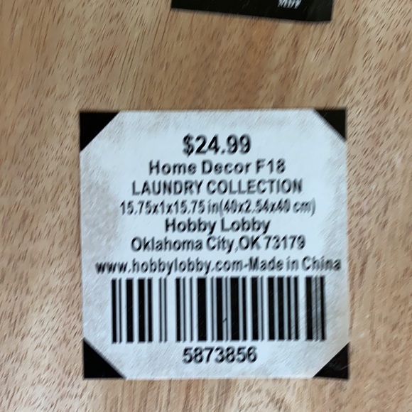 NWT!! Hobby Lobby laundry sign - Picture 5 of 5
